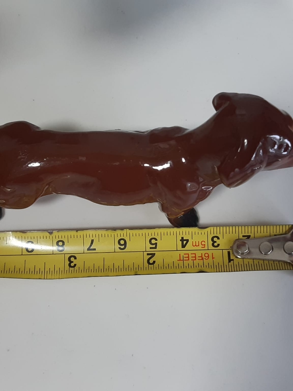 Brown Dachshund Ceramic Figurine - Pets Dog Decor - Picture 2 of 7